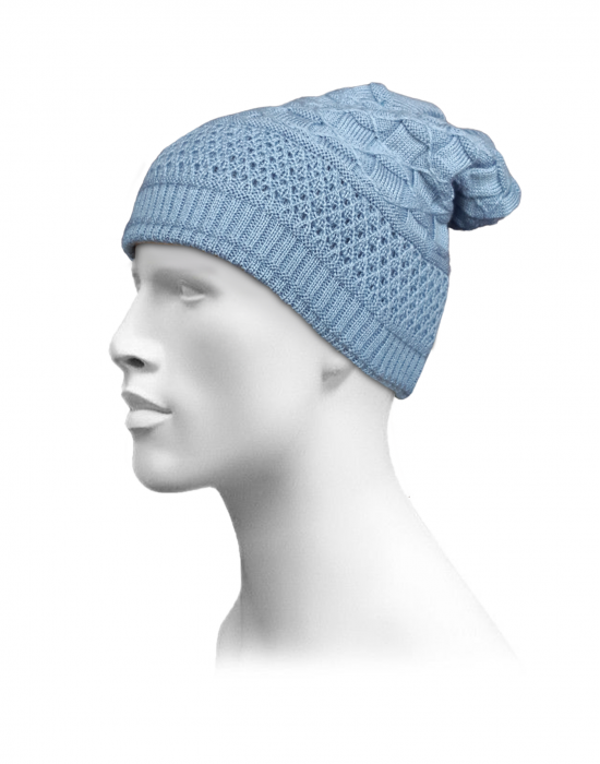 Unisex acrylic  self Designer Cap grey 
